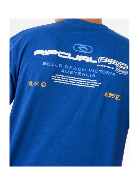 Koszulka RIP CURL Rip Curl Pro 2025 Lock Up Tee niebieski - Adventure Sports
