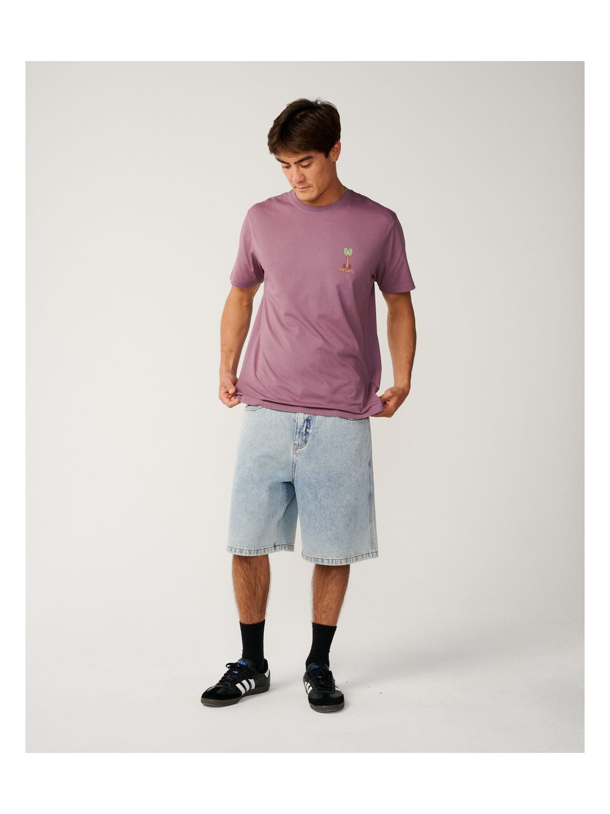 Koszulka męska RIP CURL Pacific Rinse Higgins Tee fioletowa