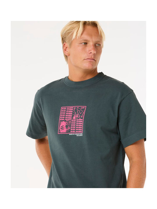 Koszulka RIP CURL Raw Energy Zine Tee zielony
