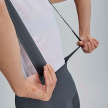 Spodenki rowerowe damskie POC W's Raceday Bib Shorts szare
