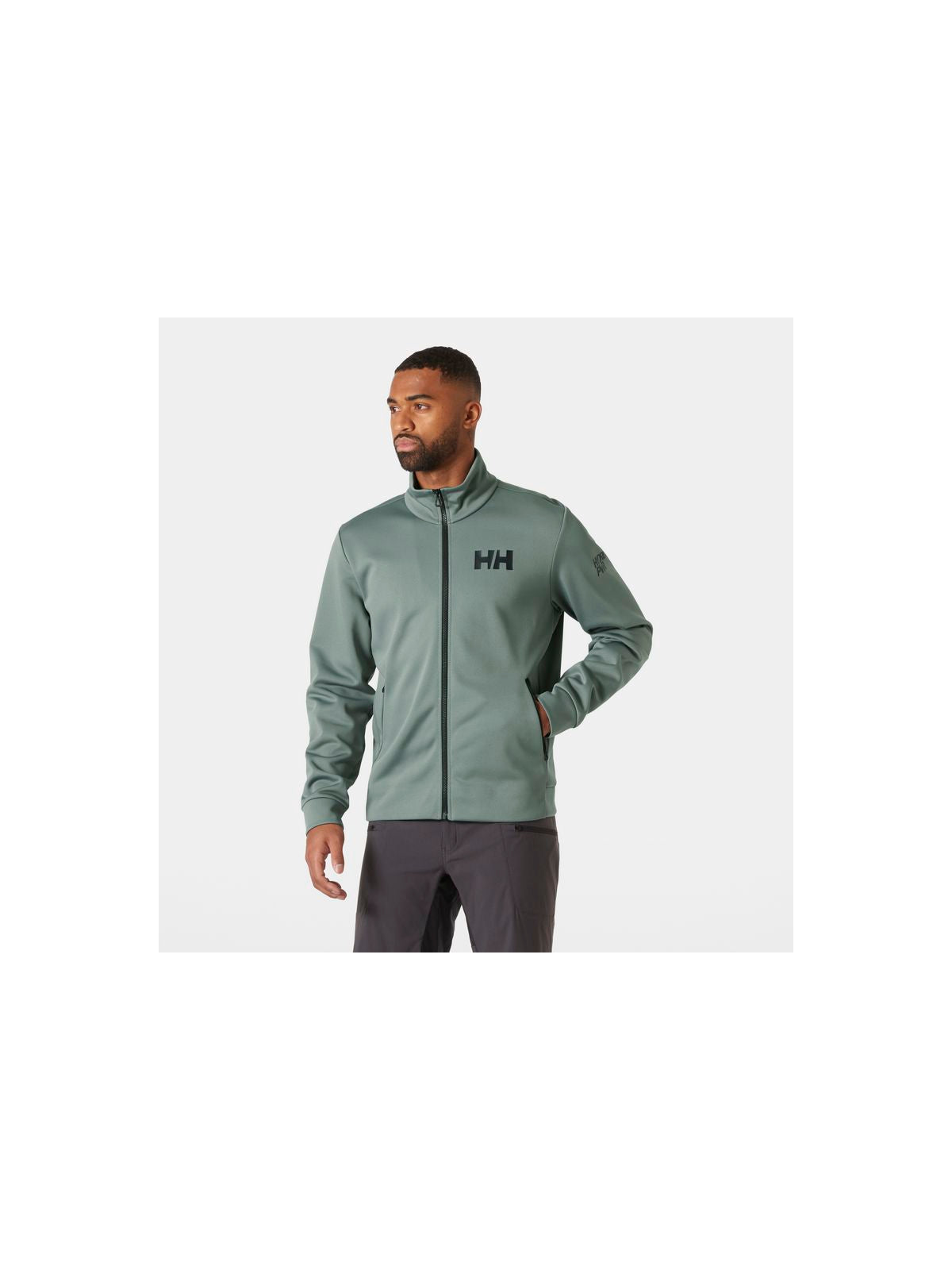 Bluza męska HELLY HANSEN HP FLEECE JACKET 2.0 szara - Adventure Sports