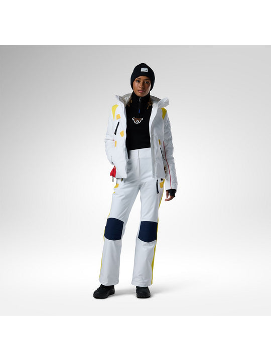 Spodnie narciarskie damskie ROSSIGNOL W Jcc Valdiz Ski Pant białe
