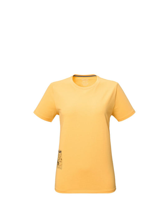 Koszulka damska MILLET Chamonix Flower Ts Ss W żółta
