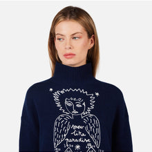 Sweter damski ROSSIGNOL W JCC SNOW ANGELS PULL niebieski
