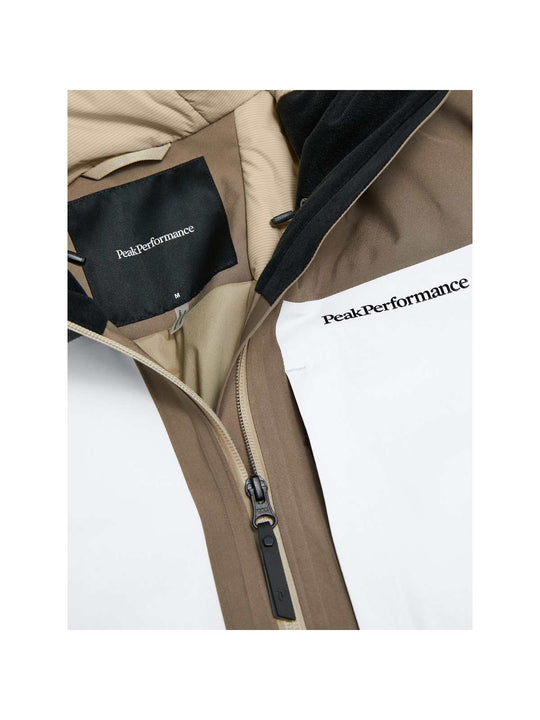 Kurtka narciarska męska PEAK PERFORMANCE Whitelight HIPE 2L Insulated Shell Jacket brązowa
