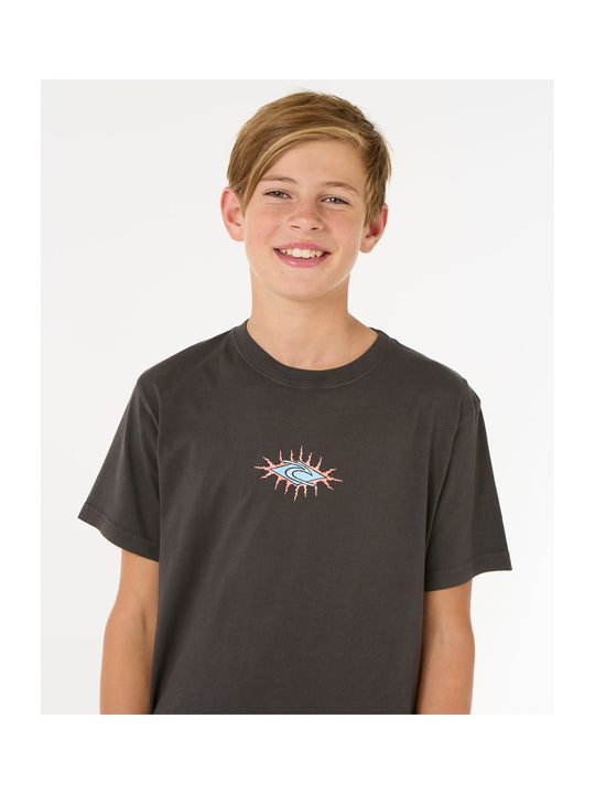 Koszulka dziecięca RIP CURL RAW ENERGY SKULL TEE - BOY czarna

