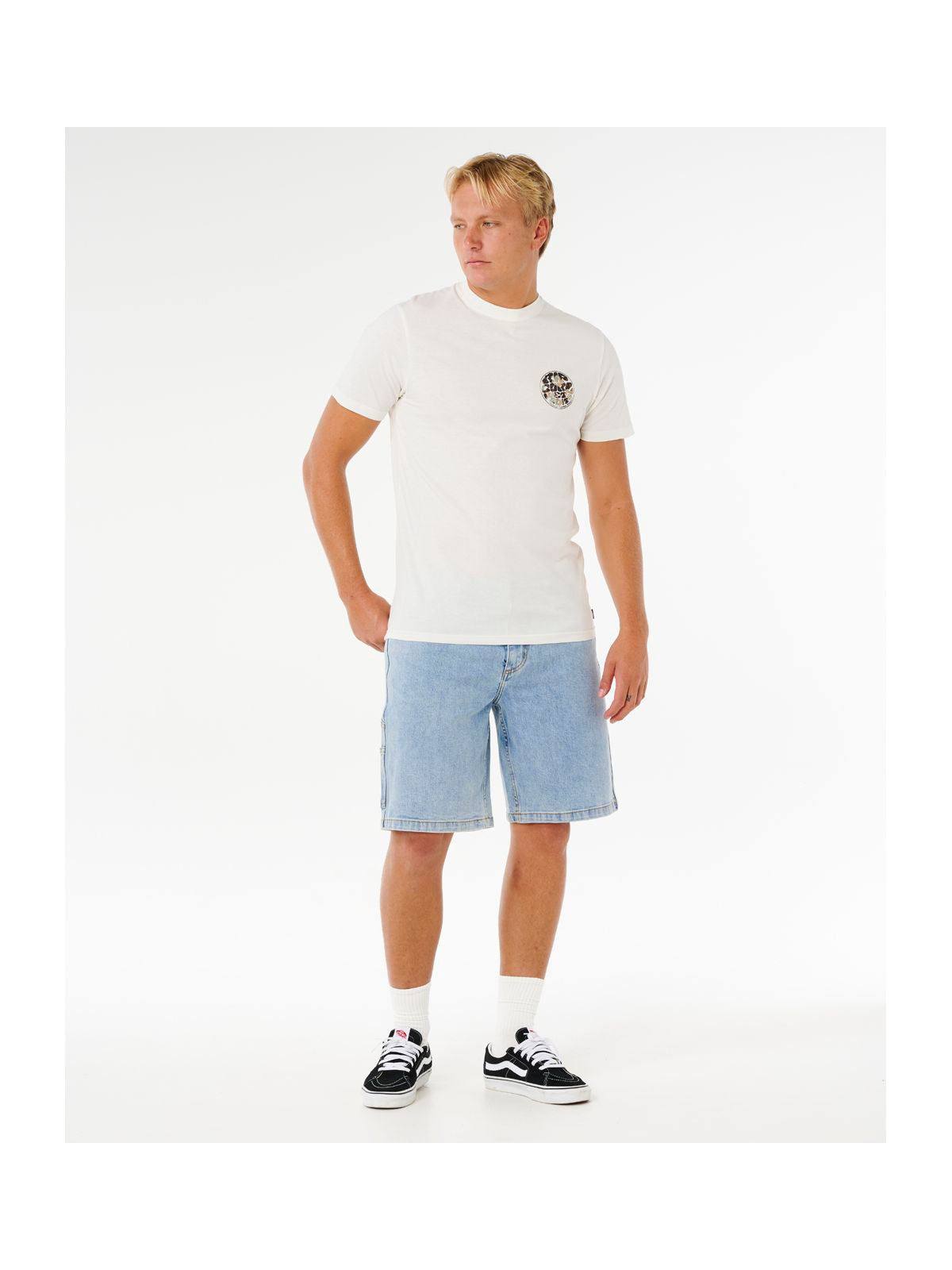 Koszulka męska RIP CURL Wettie Passage Icon Tee biała