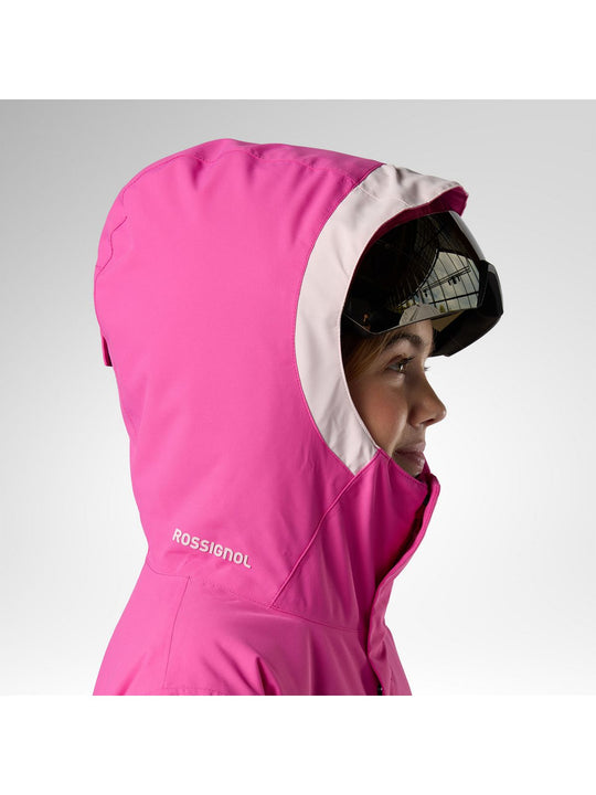Kurtka narciarska juniorska ROSSIGNOL Jr Strawpile Insulated Ski Jkt różowa
