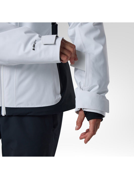 Kurtka narciarska damska ROSSIGNOL W 4Ws Blackside Insulated Jack biała
