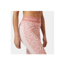 Spodnie damskie HELLY HANSEN W Lifa Merino Midweight Graphic Pant kolor różowy
