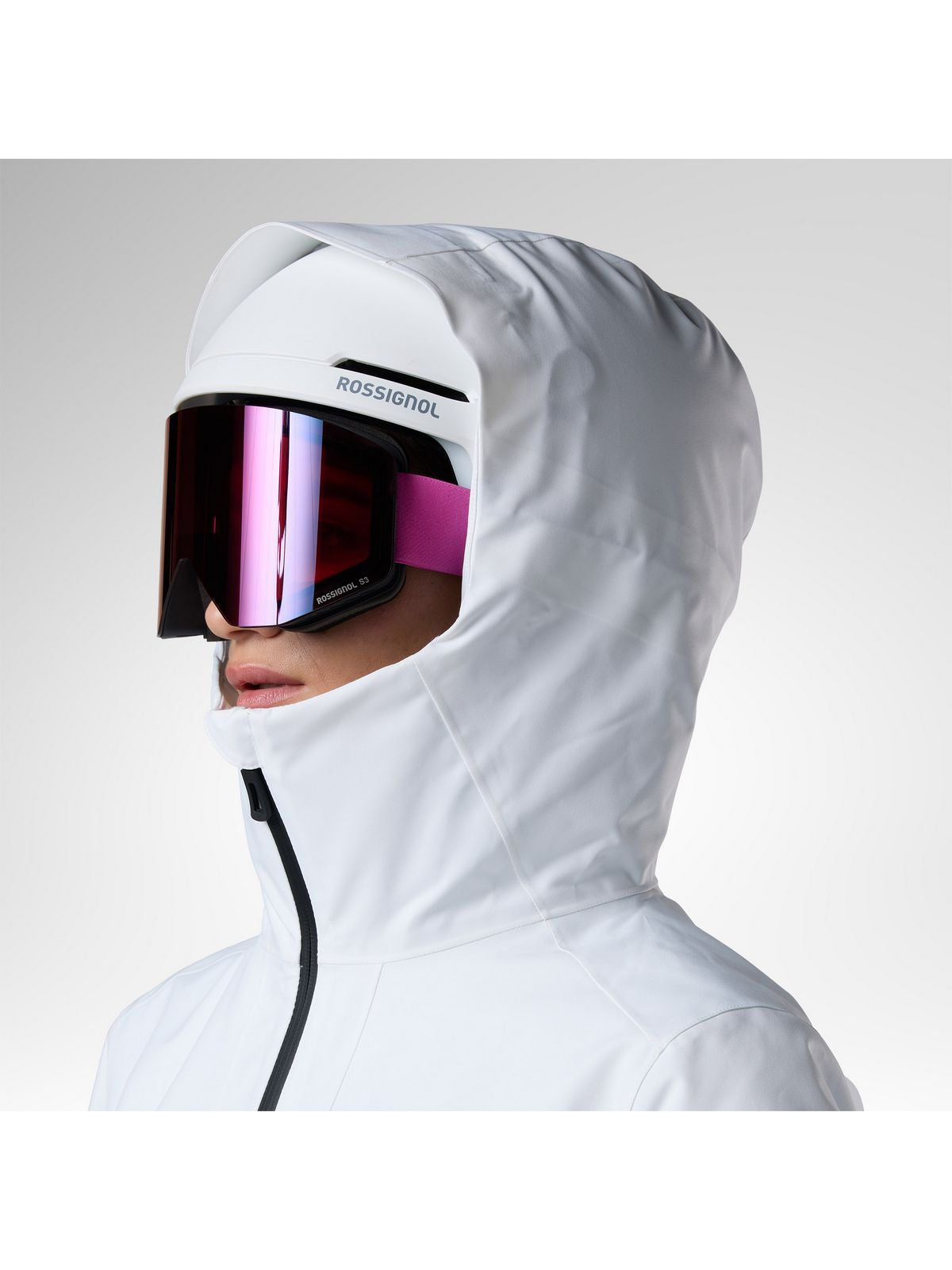 Kurtka narciarska damska ROSSIGNOL W Rochrun Insulated Jkt biała
