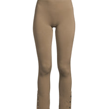 Spodnie damskie CASALL Seamless Rib Slit Pants kolor zielony

