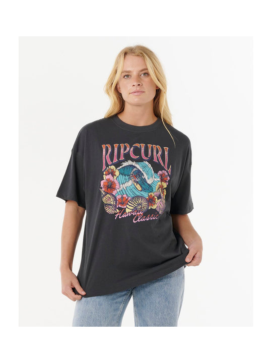 Koszulka RIP CURL WAIKIKI STANDARD TEE czarna
