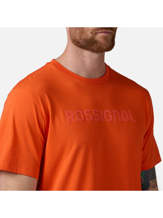 Koszulka męska ROSSIGNOL Prarion Tee złoty - Adventure Sports
