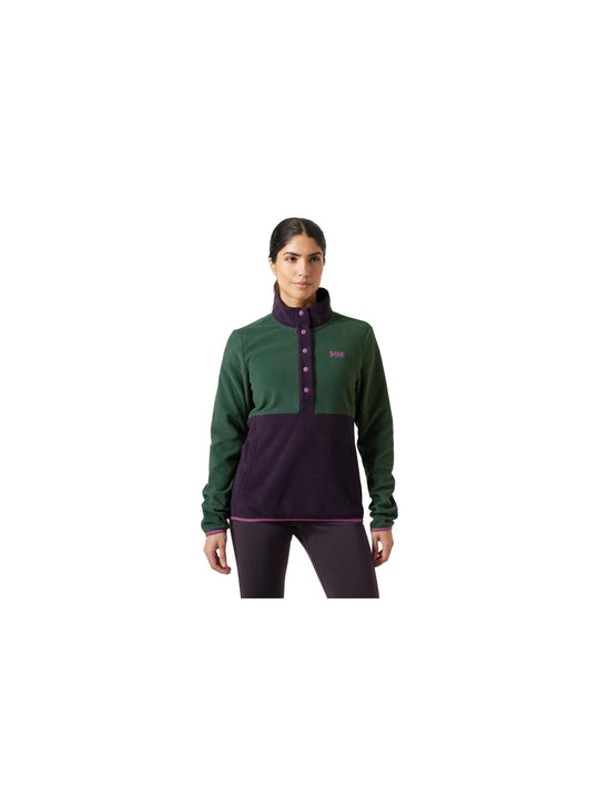 Bluza damska HELLY HANSEN W Daybreaker Snap Pullover kolor czarny
