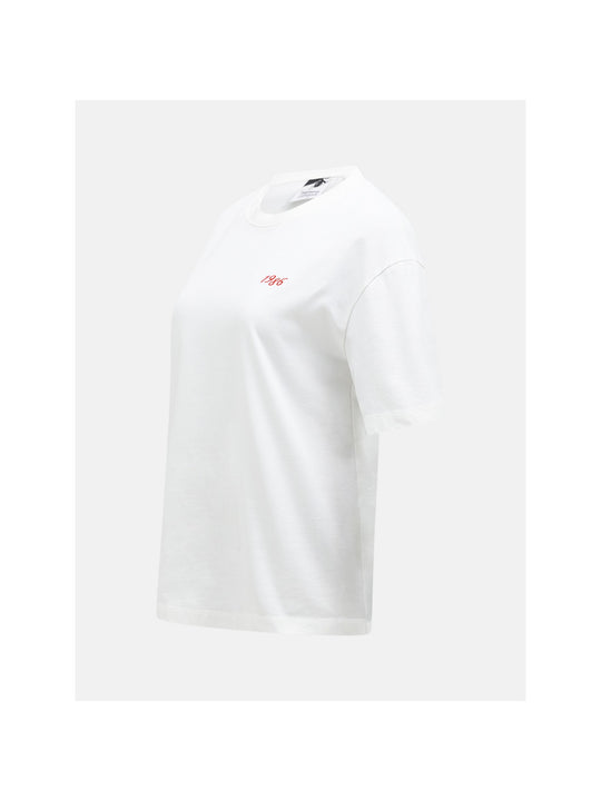 Koszulka damska PEAK PERFORMANCE 40Y Graphic Tee biała
