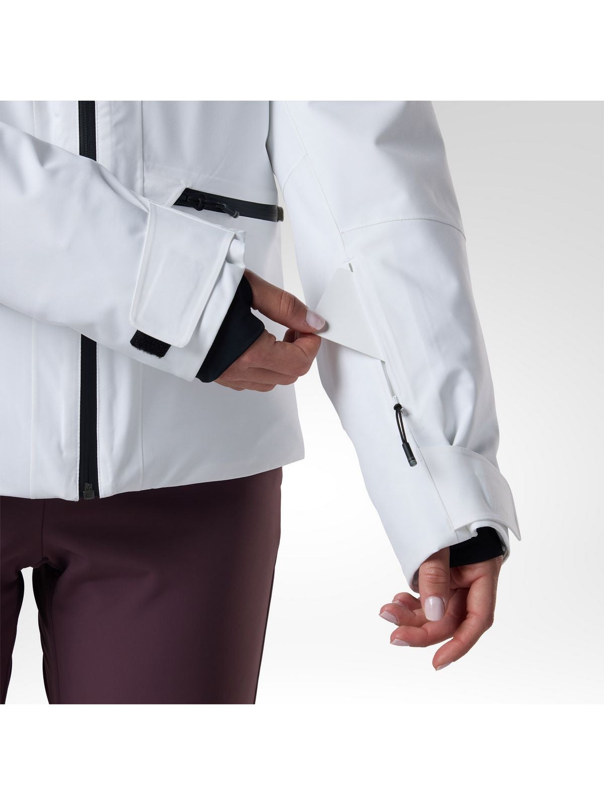 Kurtka narciarska damska ROSSIGNOL W Rochrun Insulated Jkt biała