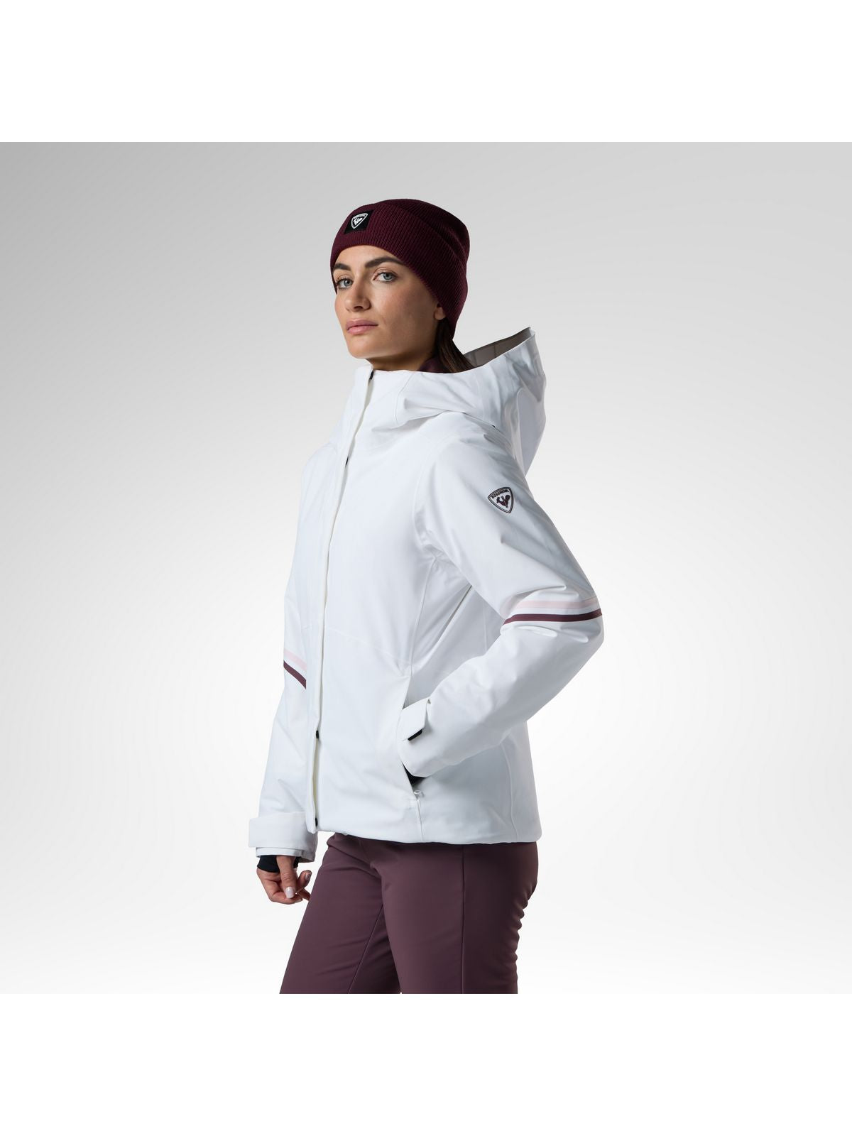 Kurtka narciarska damska ROSSIGNOL W Strawpile Insulated Ski Jkt biała