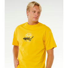 Koszulka męska RIP CURL Inner Visions Rotten Sun Tee żółta
