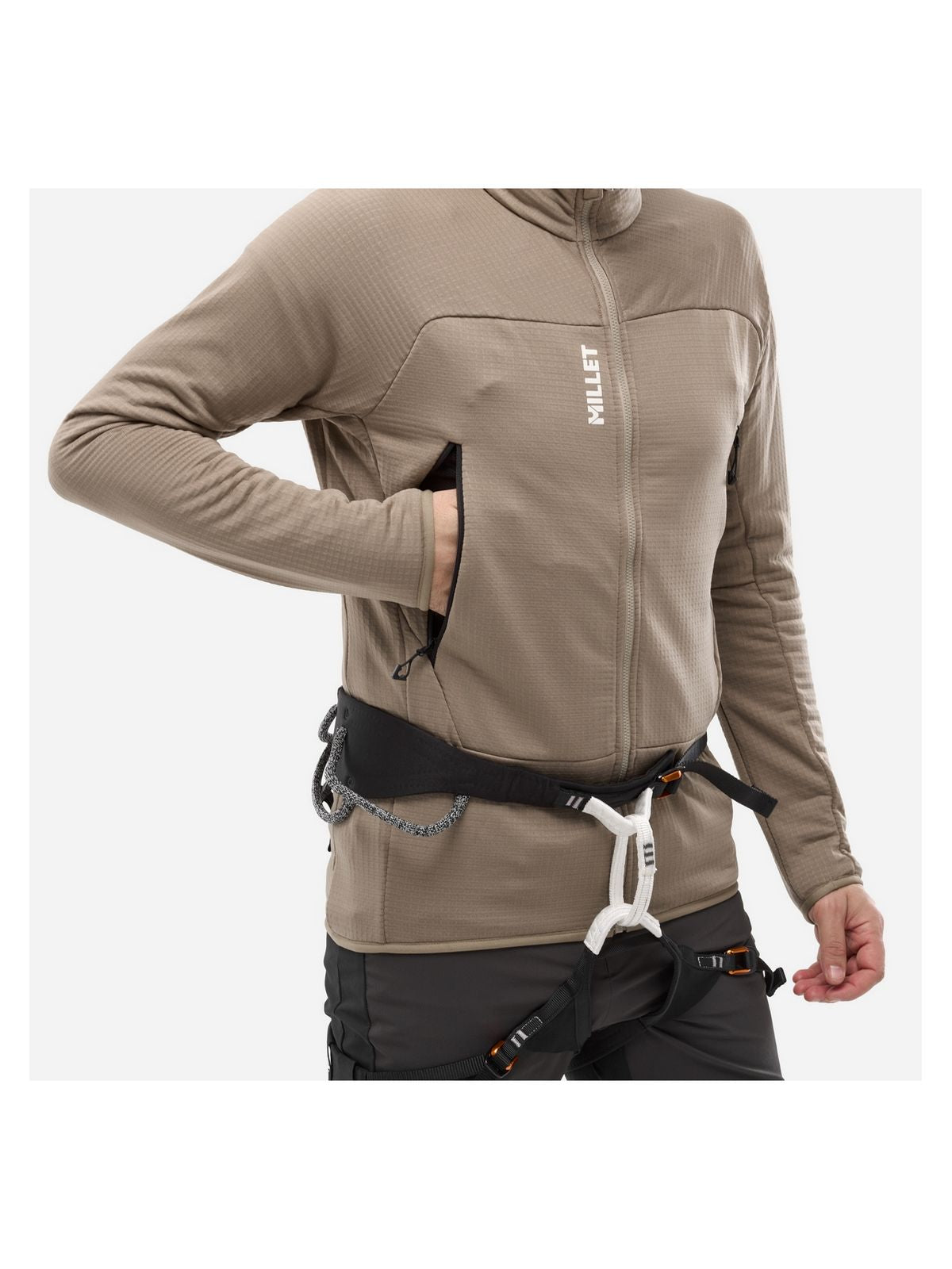 Bluza męska MILLET Fusion Grid Jkt M brązowa