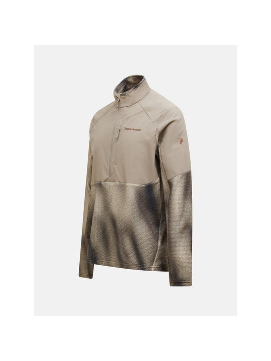 Bluza męska PEAK PERFORMANCE Freelight AOP Polartec Alpha Half Zip beżowa
