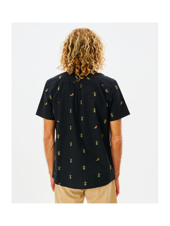Koszula sportowa męska RIP CURL Hula Breach S/S Shirt czarna
