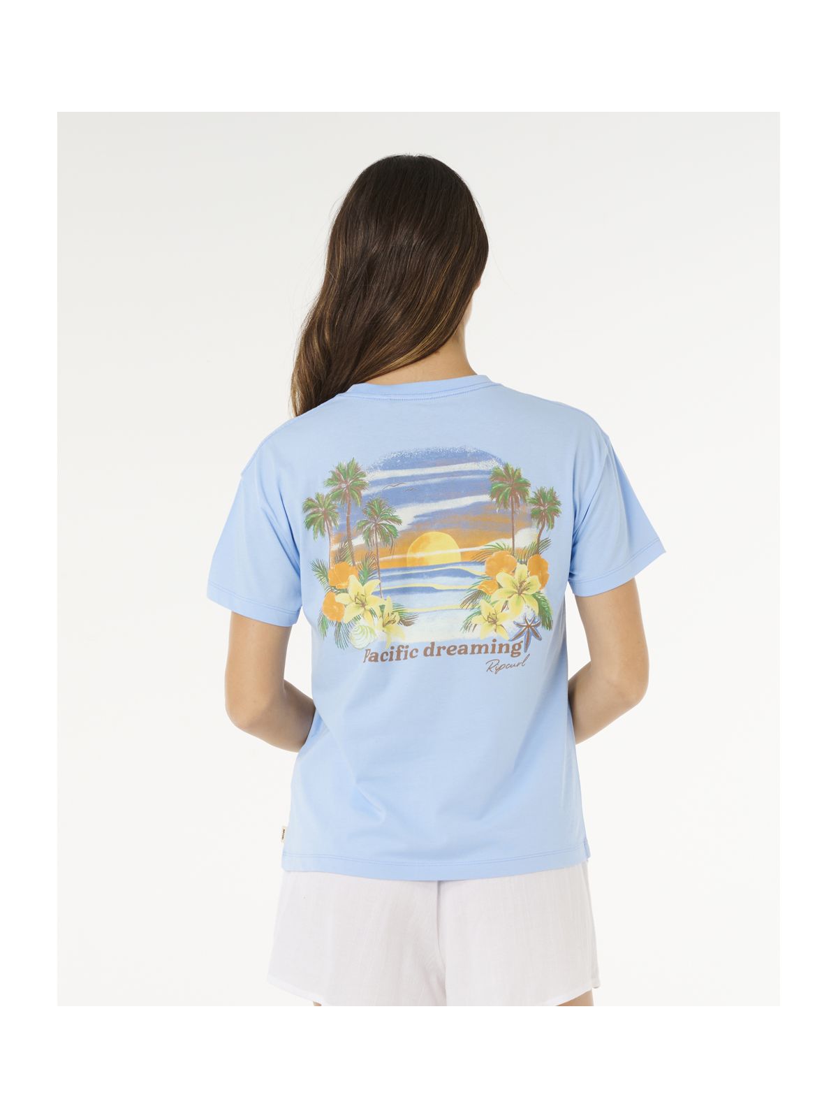 Koszulka damska RIP CURL Poolside Relaxed Tee niebieska