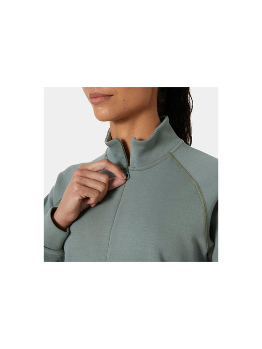 Bluza damska HELLY HANSEN W HP TECH SWEAT HALF szara - Adventure Sports
