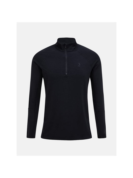 Koszulka Termiczna PEAK PERFORMANCE Magic Half Zip Wool-blend Baselayer Men czarny
