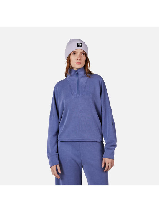 Bluza damska ROSSIGNOL W CHAVANETTE HZ SCUBA FLEECE niebieska
