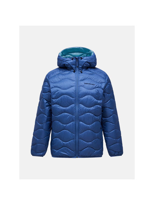 Kurtka puchowa męska PEAK PERFORMANCE Helium Down Hood Jacket niebieska
