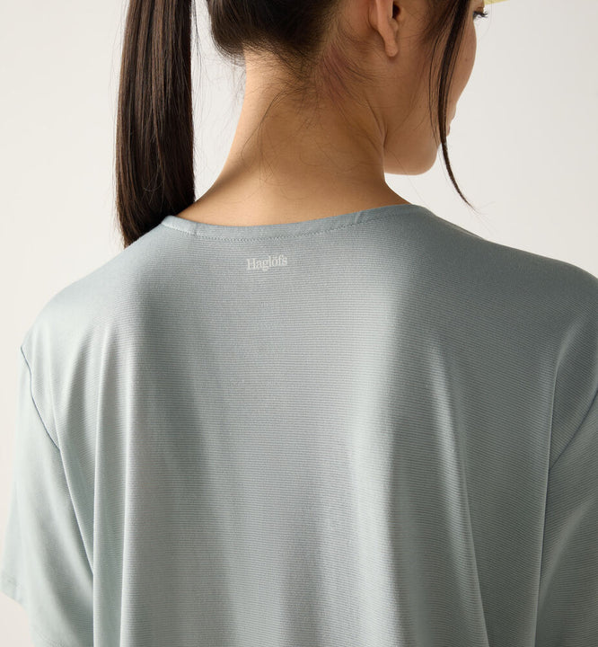 Koszulka HAGLÖFS L.I.M Delta Crop Tee Women dew green melange
