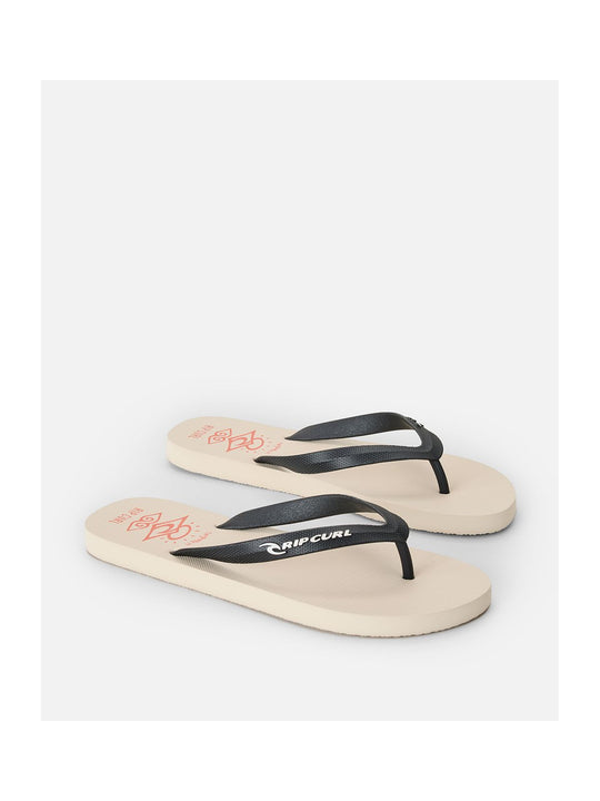 Japonki męskie RIP CURL Icons Of Surf Bloom Open Toe beżowe
