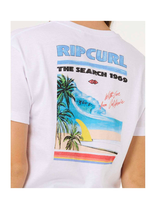 Koszulka damska RIP CURL Hayley O Crop Tee biała
