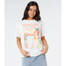 Koszulka damska RIP CURL Half Moon Bay Relaxed Tee beżowa
