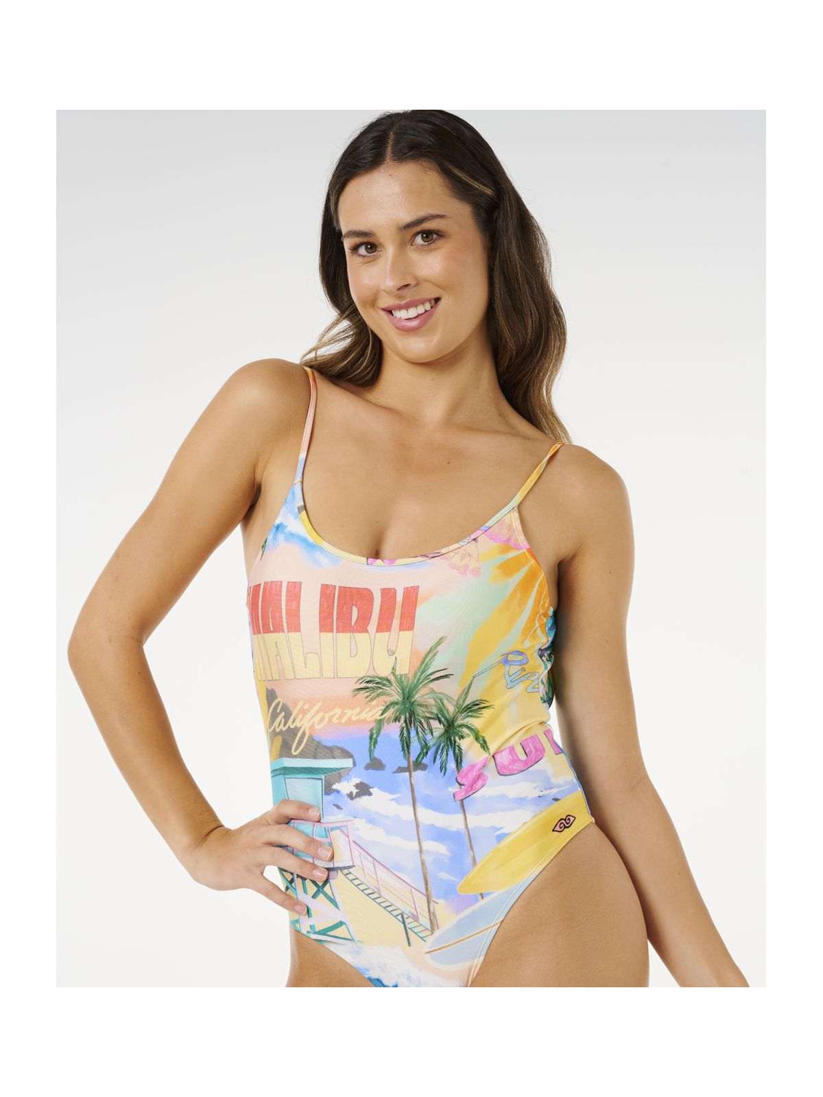 Kostium damski RIP CURL Hotel Malibu Cheeky One Piece multikolor