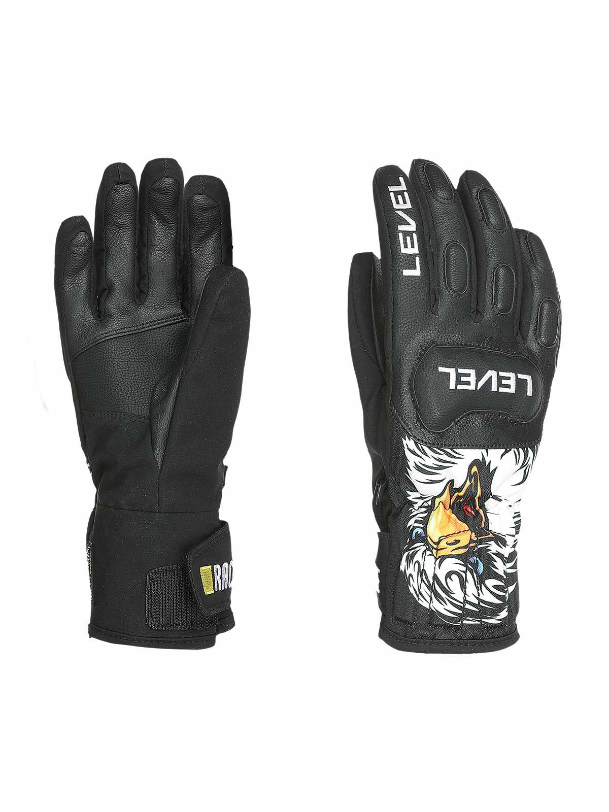 Rękawice narciarskie LEVEL Race JR PK Black