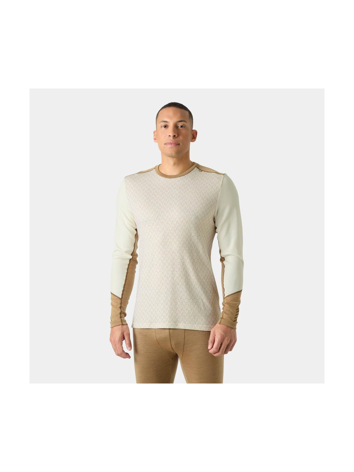 Bielizna termiczna męska HELLY HANSEN LIFA MERINO MIDWEIGHT CREW biała