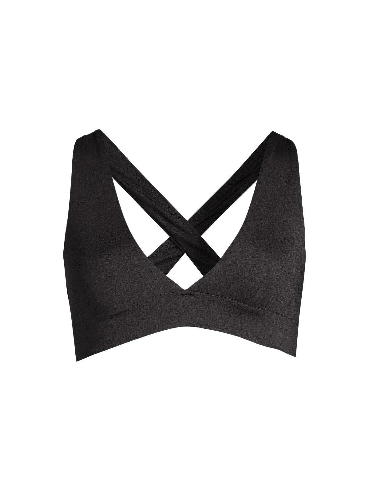 Stanik kąpielowy CASALL V-Neck Crossback Bikini Top kolor czarny