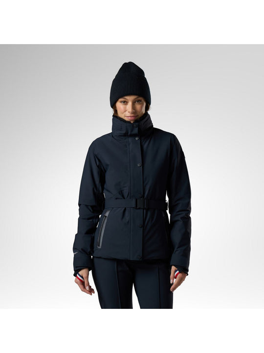 Kurtka narciarska damska ROSSIGNOL W Snowdazzle Belted Ski Jacket czarna

