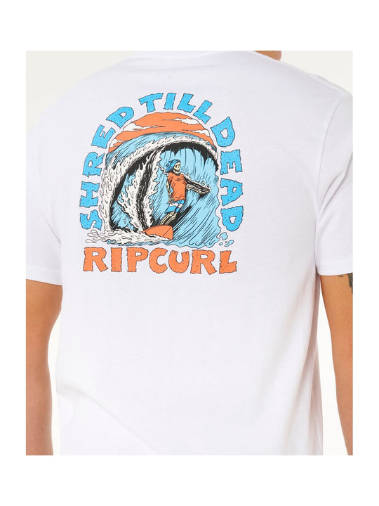 Koszulka męska RIP CURL Shred Til Tee biała

