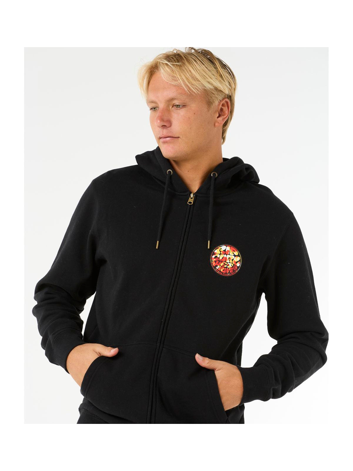 Bluza męska RIP CURL Wettie Passage Icon Zip Thru czarna