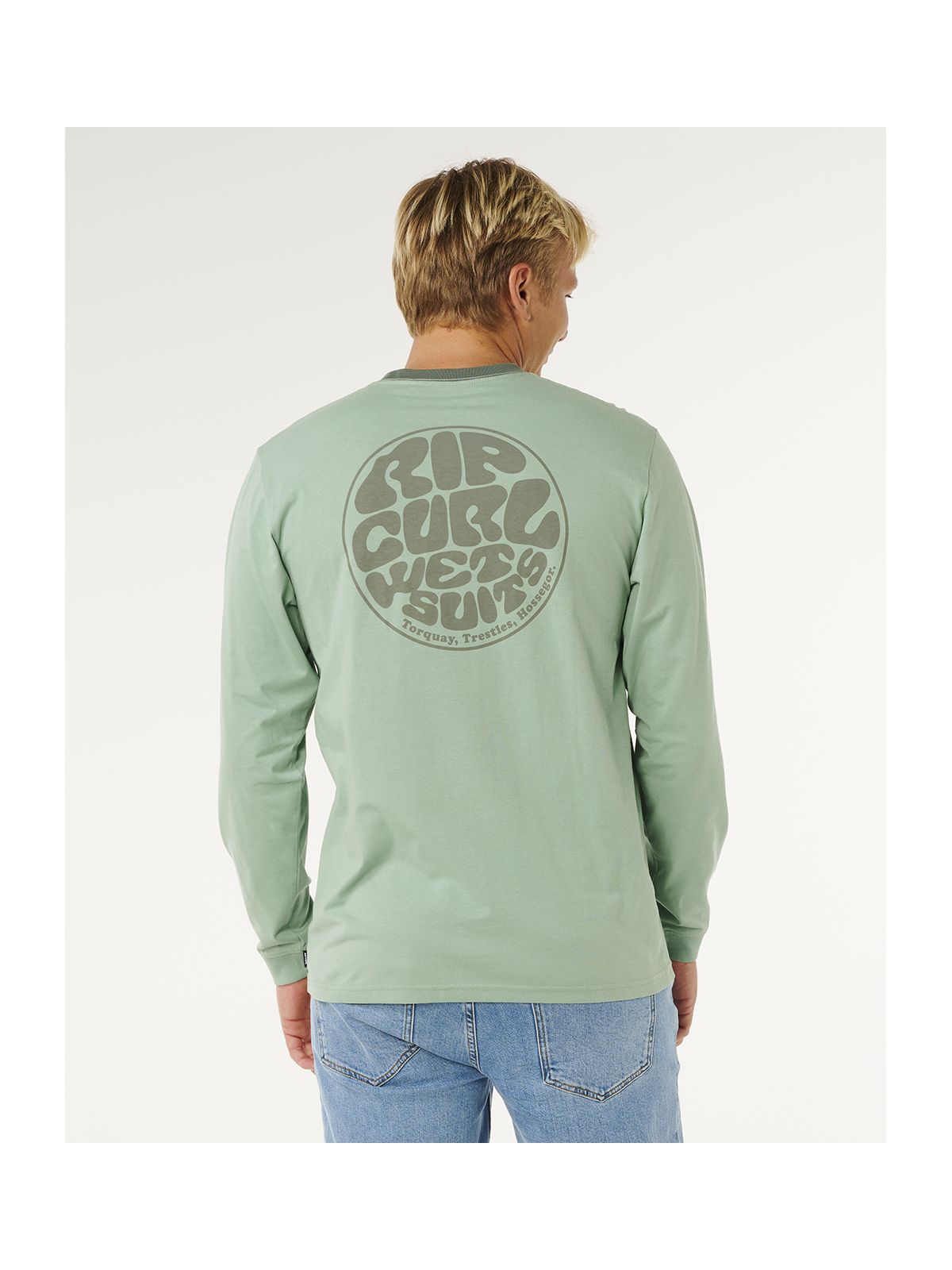 Koszulka męska RIP CURL Wetsuit Icon L/S zielona