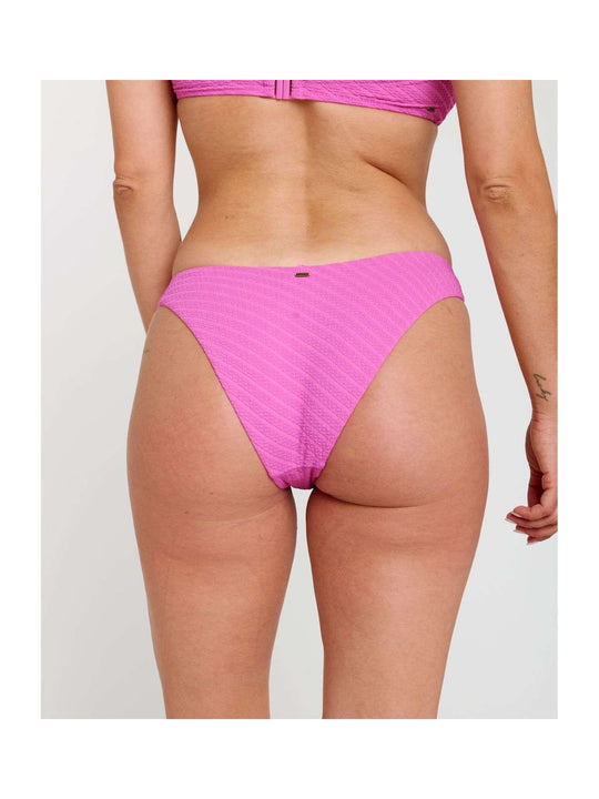 Dół od bikini damski RIP CURL Custom Rib Hi Leg Cheeky różowe
