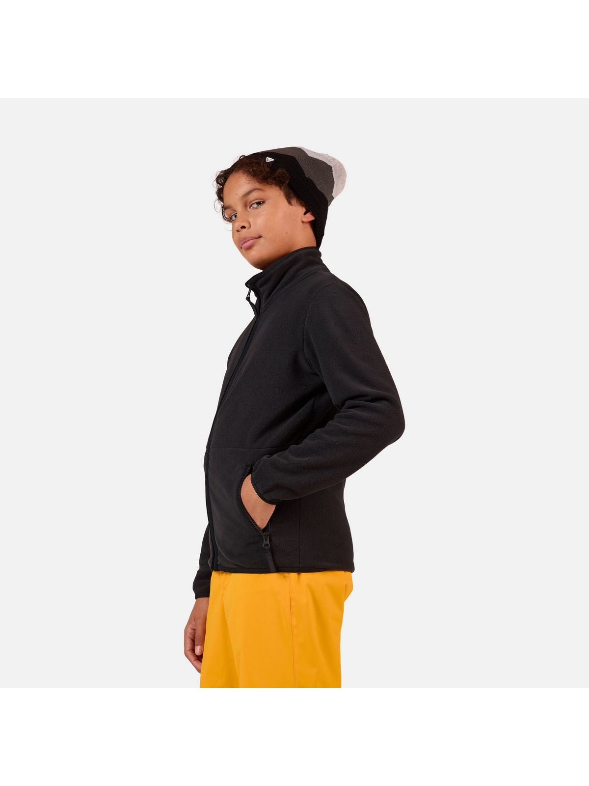 Bluza dziecięca ROSSIGNOL JR STRAWPILE FLEECE FZ czarna