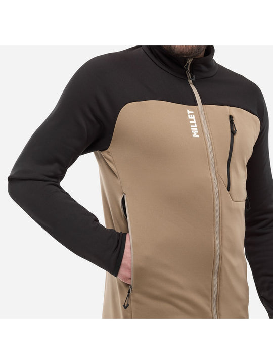 Bluza męska MILLET M Seneca Fleece Jkt M beżowa
