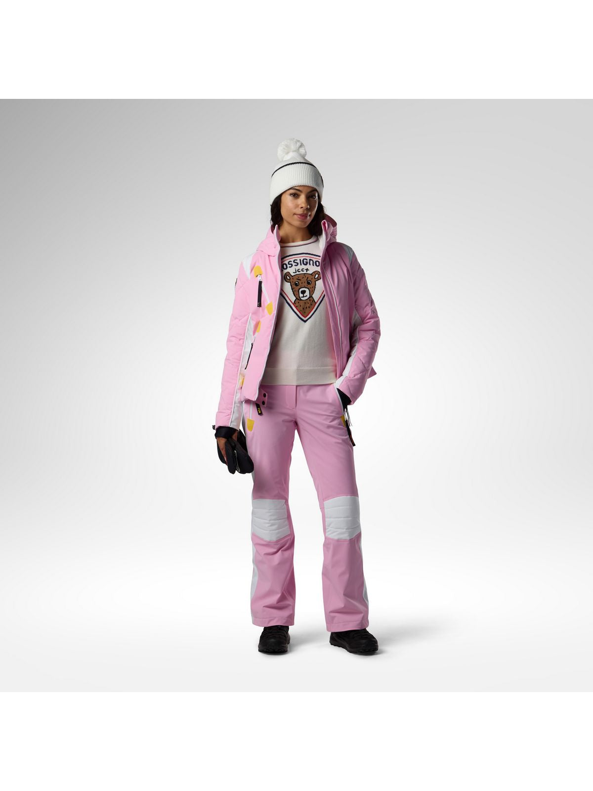 Spodnie narciarskie damskie ROSSIGNOL W Jcc Valdiz Ski Pant różowe
