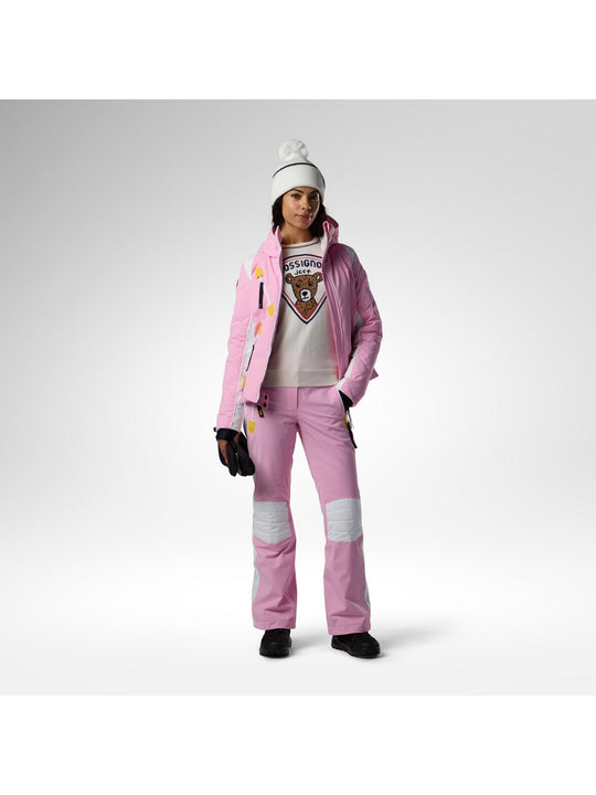 Spodnie narciarskie damskie ROSSIGNOL W Jcc Valdiz Ski Pant różowe
