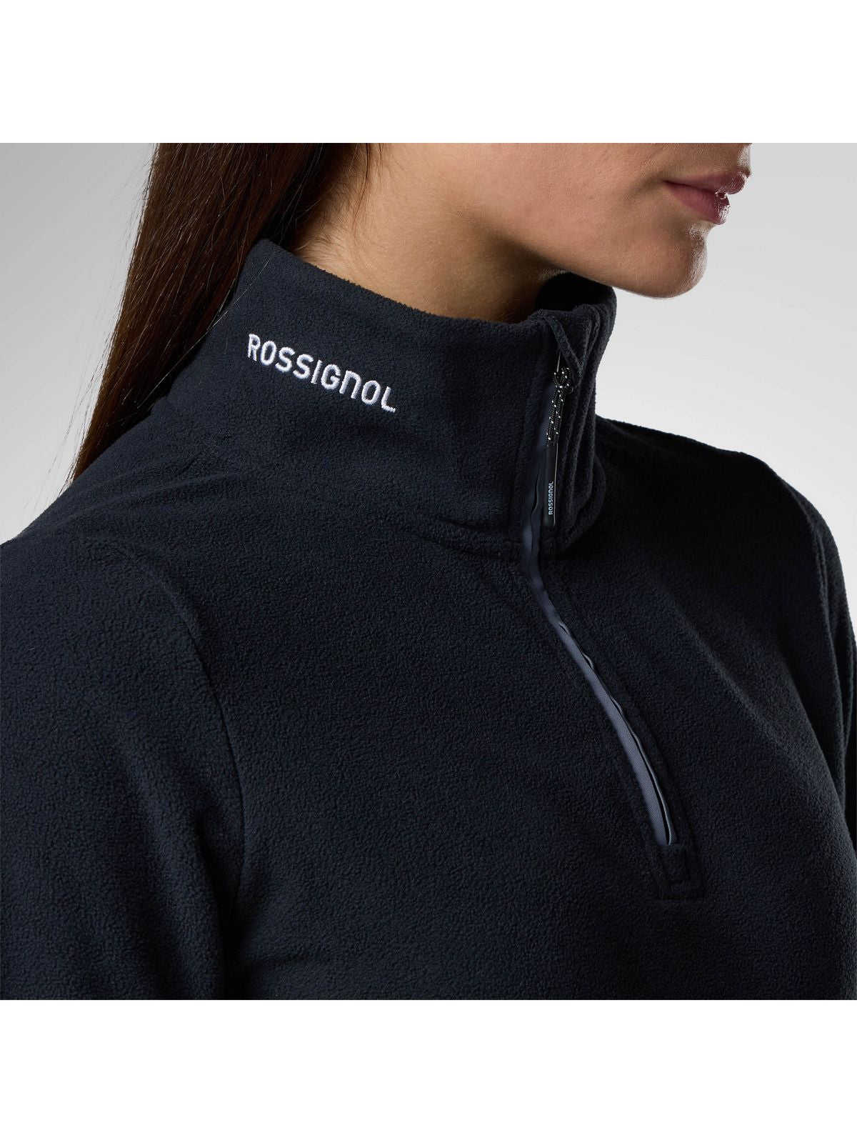 Bluza damska ROSSIGNOL W Quarter Zip Polar Fleece czarna