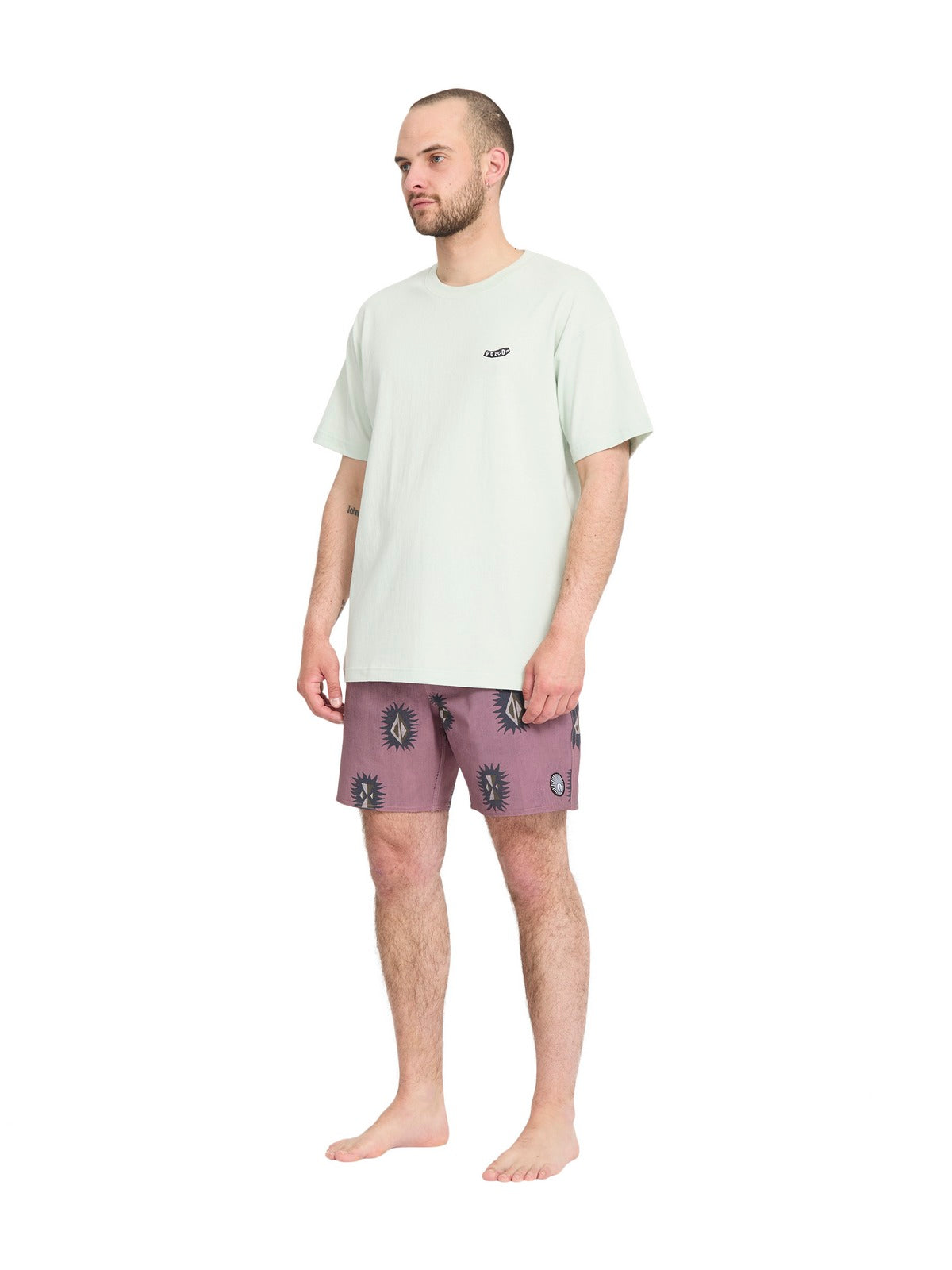 Szorty kąpielowe VOLCOM Psyche Cotton Trunk 17 różowy